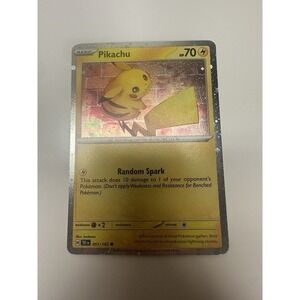 Pikachu 051/162 FART SWIRL🌀 + Light Holo Bleed Cosmos Holo‎ Promo NM Near mint